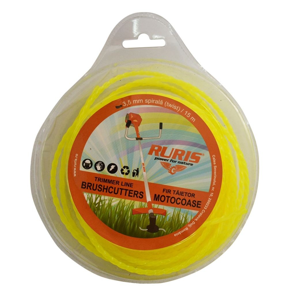 Ruris Struna za trimer, 3.5mmx15m, Spirala