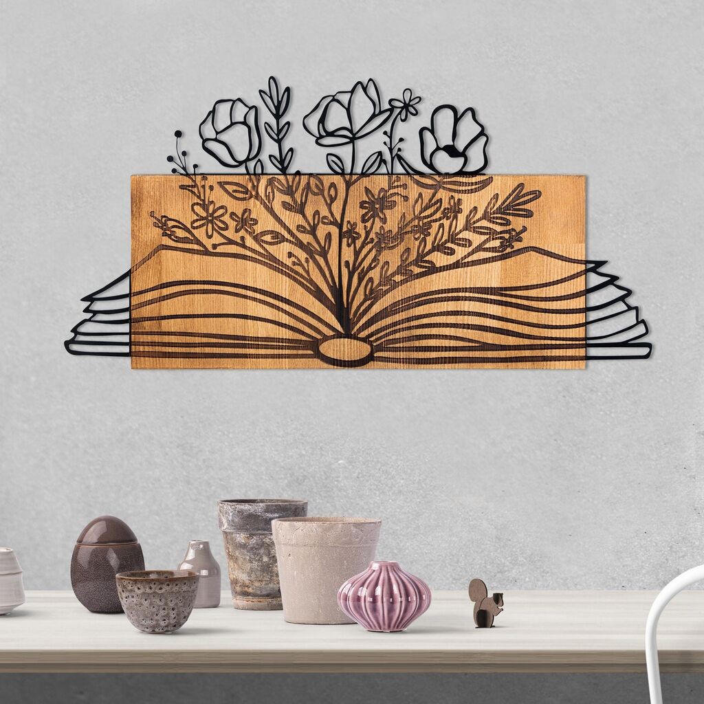 Wallity Zidna dekoracija Kultura, 74x37 cm, Smeđa