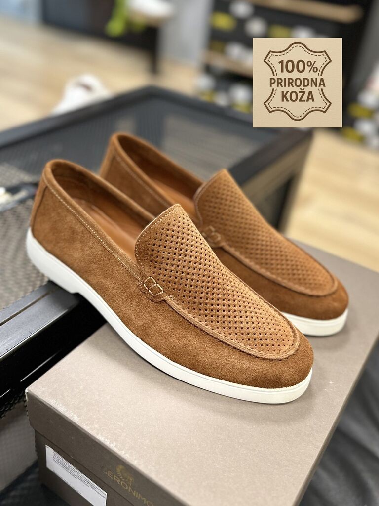 Chekich Muške mokasine, Smeđe