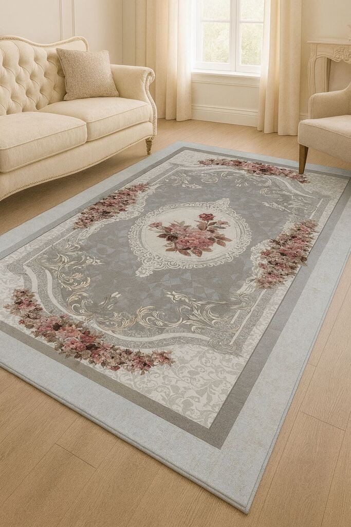 Conceptum Hypnose tepih HM-CRP25-23, pravougaoni, 80 x 140 cm, sivo-braon