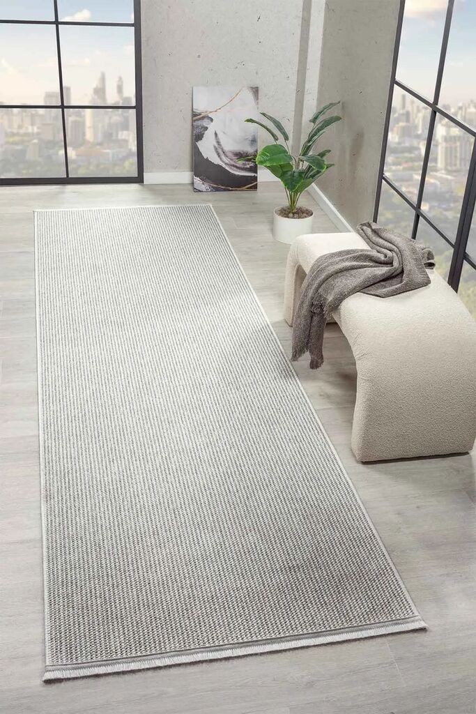 Conceptum Hypnose Tepih K838A, Pravougaoni, 100 x 450 cm, Sivi