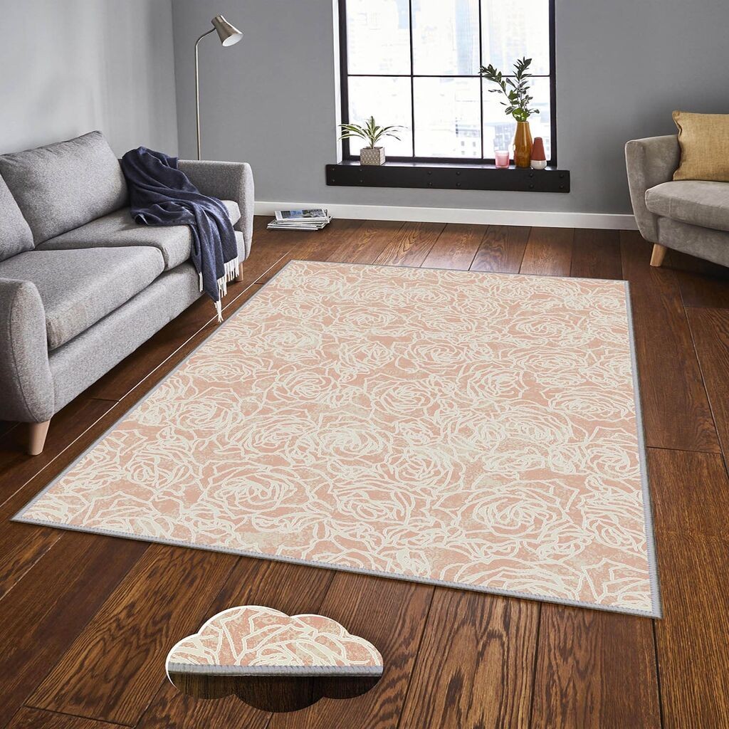 Conceptum Hypnose tepih Eexfab1136, pravougaoni, 80 x 200 cm, krem-roza