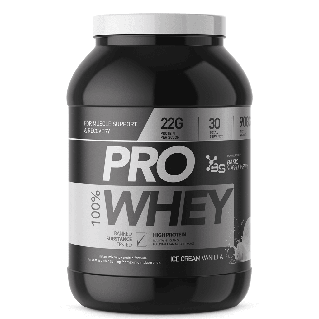 Basic Supplements PRO Whey, 908g, Sladoled vanila