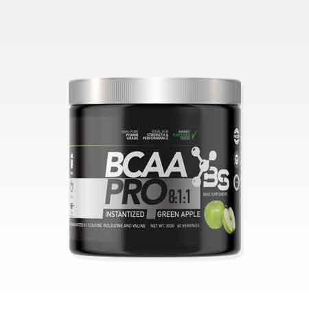 Basic Supplements BCAA PRO 8:1:1, 300g, Zelena jabuka