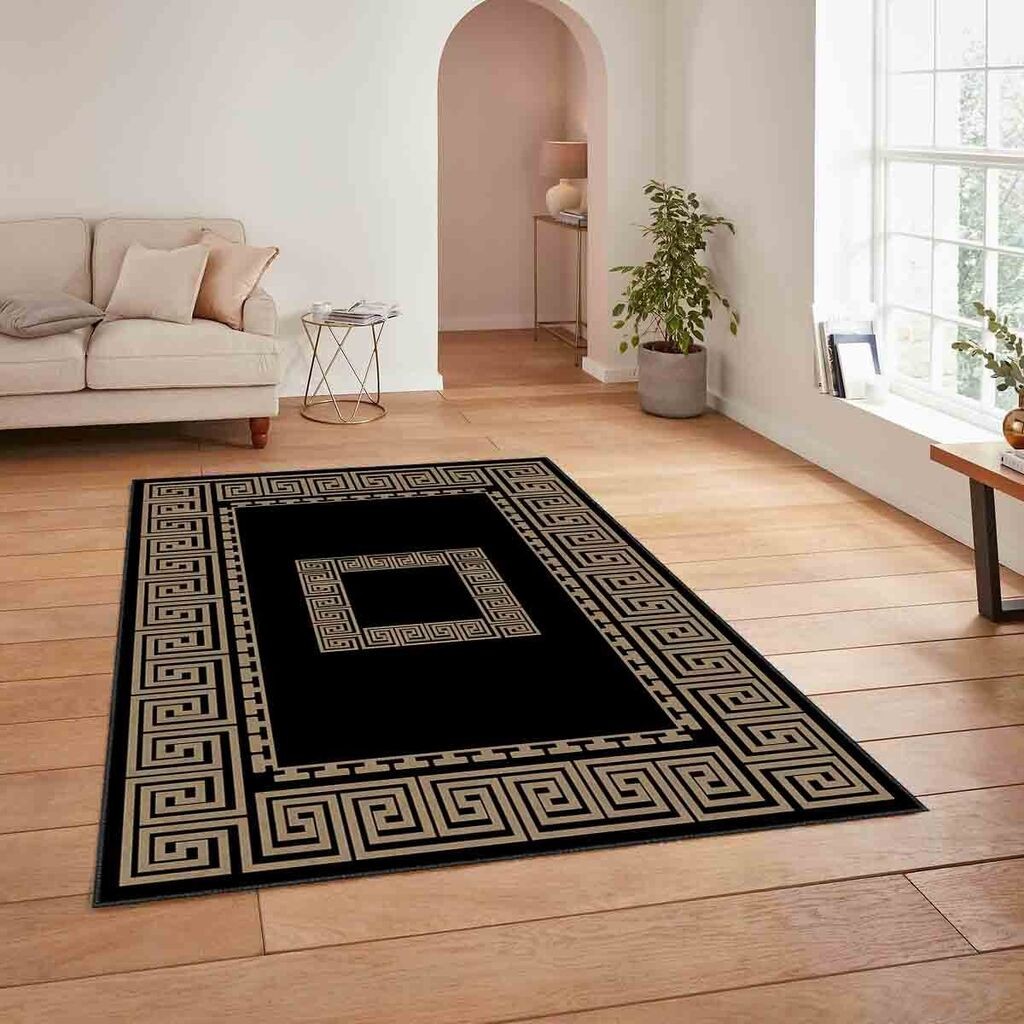 Conceptum Hypnose tepih HM-CRP25-34, pravougaoni, 100 x 180 cm, crno-braon