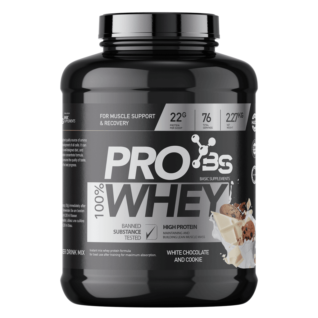 Basic Supplements PRO Whey, 2270 g, Bijela čokolada- keks