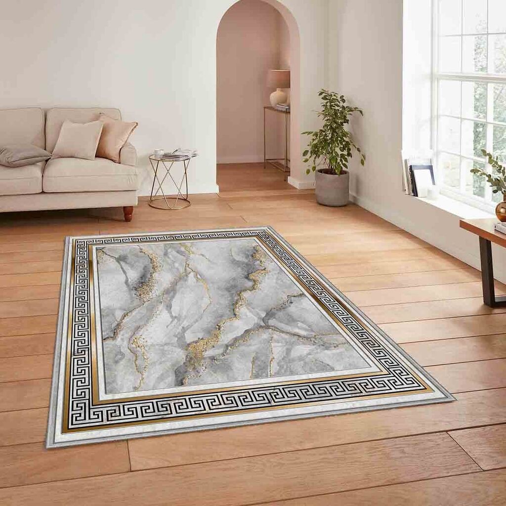 Conceptum Hypnose tepih HM-CRP25-27, pravougaoni, 180 x 280 cm, sivo-zlatna boja