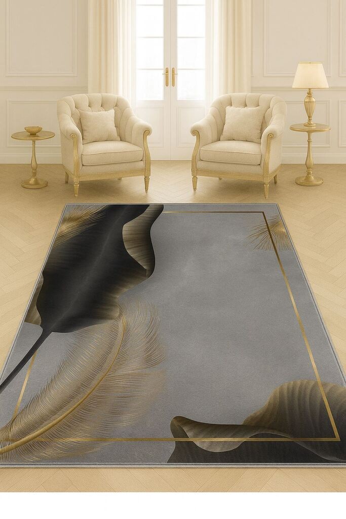 Conceptum Hypnose tepih HM-CRP25-31, pravougaoni, 100 x 140 cm, siva