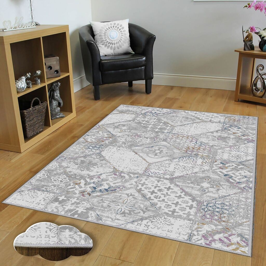 Conceptum Hypnose tepih Eexfab1192, pravougaoni, 80 x 120 cm, siva