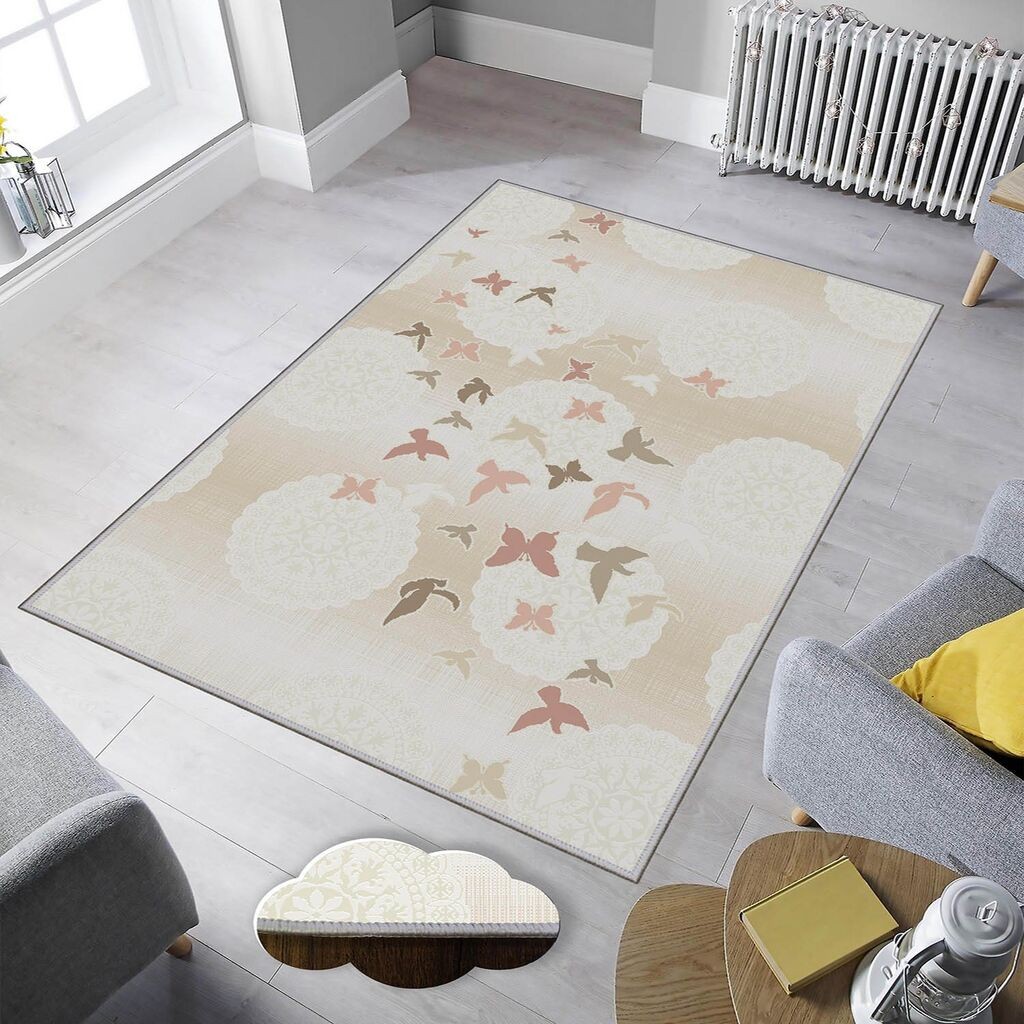 Conceptum Hypnose tepih Eexfab1139, pravougaoni, 80 x 300 cm, krem-roza