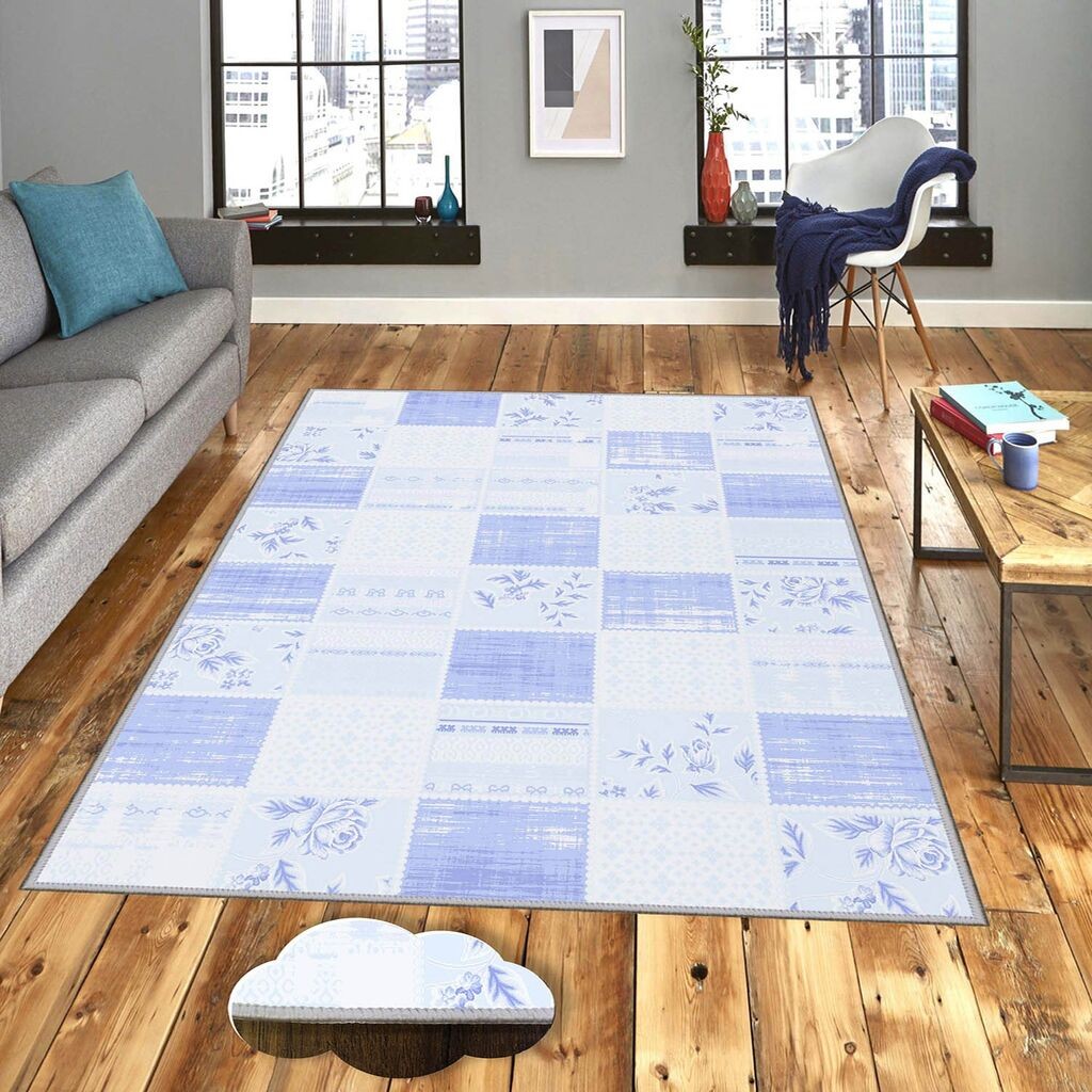 Conceptum Hypnose tepih Eexfab924-1, pravokutni, 100 x 150 cm, svijetloplava