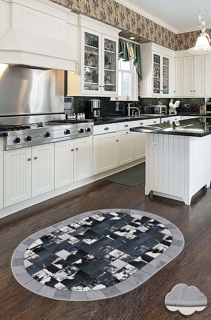 Conceptum Hypnose Tepih Hmnt910, Ovalni, 60 x 100 cm, Sivi