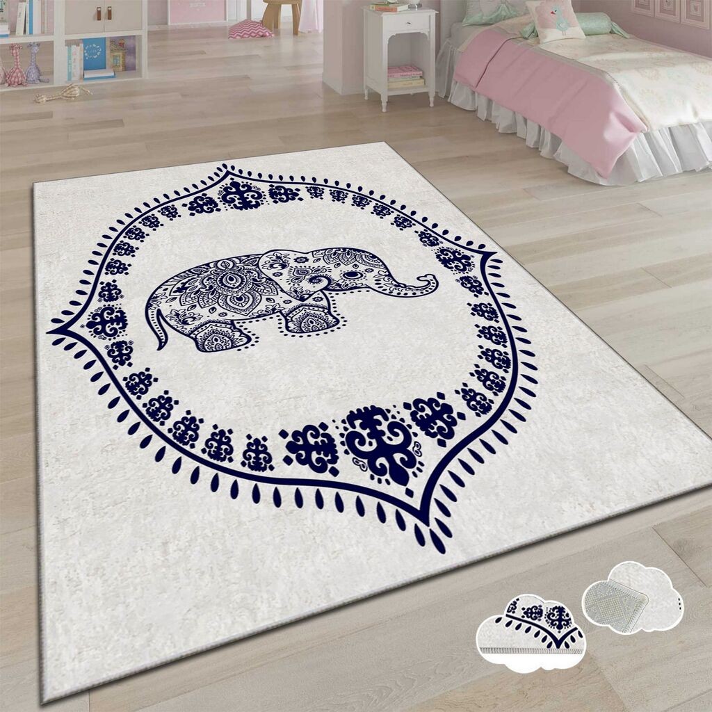 Conceptum Hypnose Tepih Alho Chl-13A, Pravougaoni, 100 x 140 cm, Bijeli