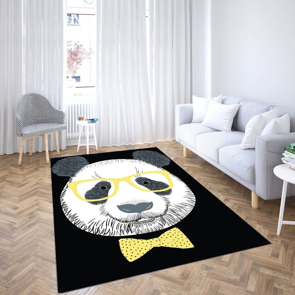 Conceptum Hypnose Tepih Cgkids14, Pravougaoni, 100 x 140 cm, Crno-bijeli