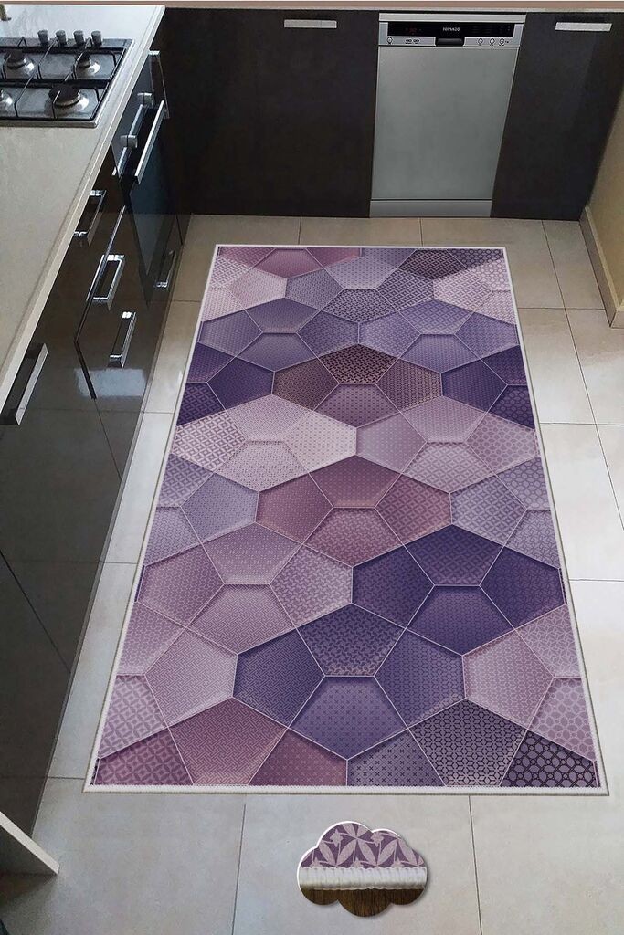 Conceptum Hypnose Tepih Hmnt556, Pravougaoni, 100 x 300 cm, Ljubičasti