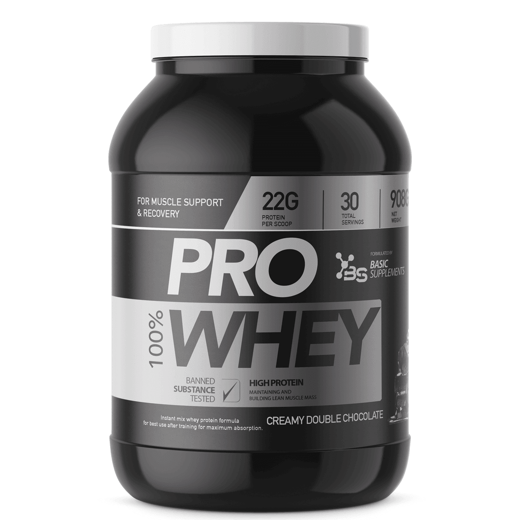 Basic Supplements PRO Whey, 908g, Creamy double chocolate