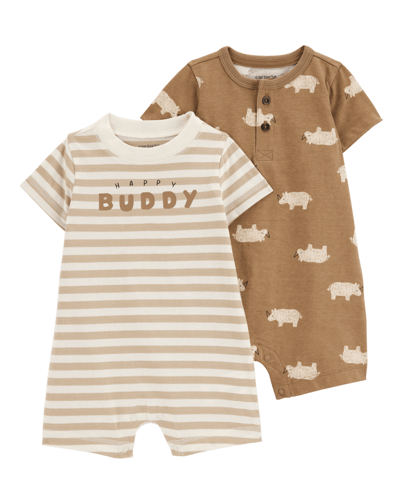 Carters Stampla za bebe 1S701510, 2 komada, Smeđa