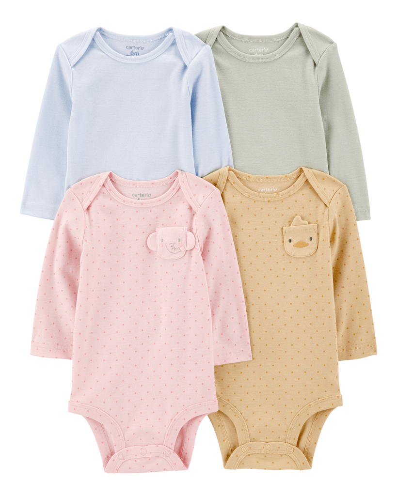 Carters Bodi za bebe 1T397210 K/R, 4 komada