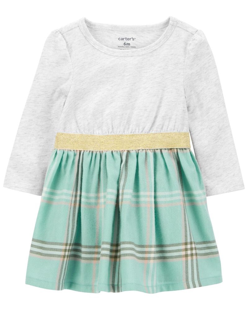 Carters Haljina za bebe, Sivo-plava