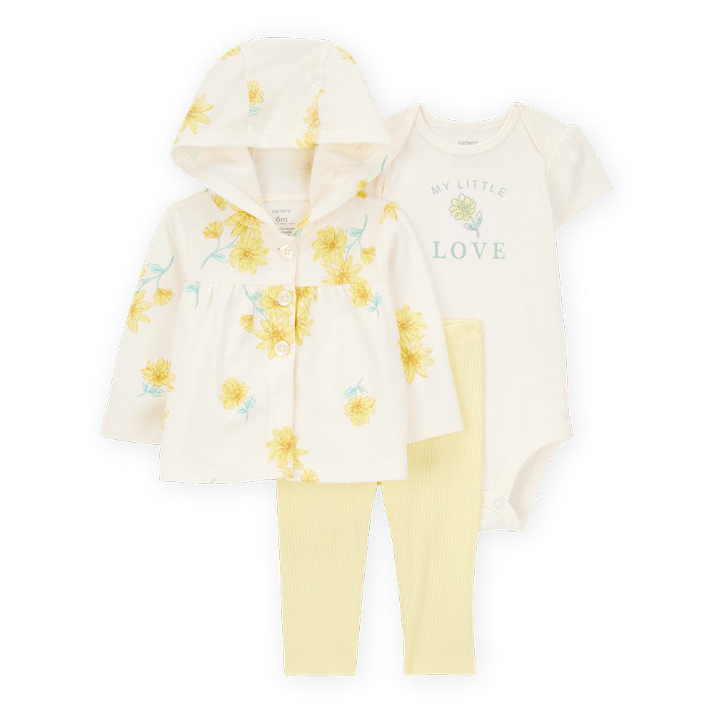 Carters Komplet za bebe, Žuti