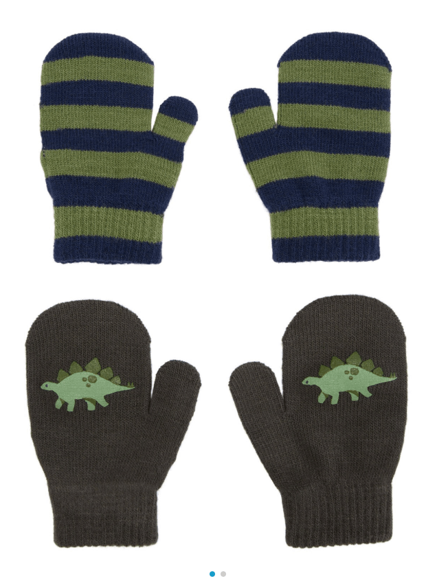Carters Rukavice za dječake, Smeđe-zelene