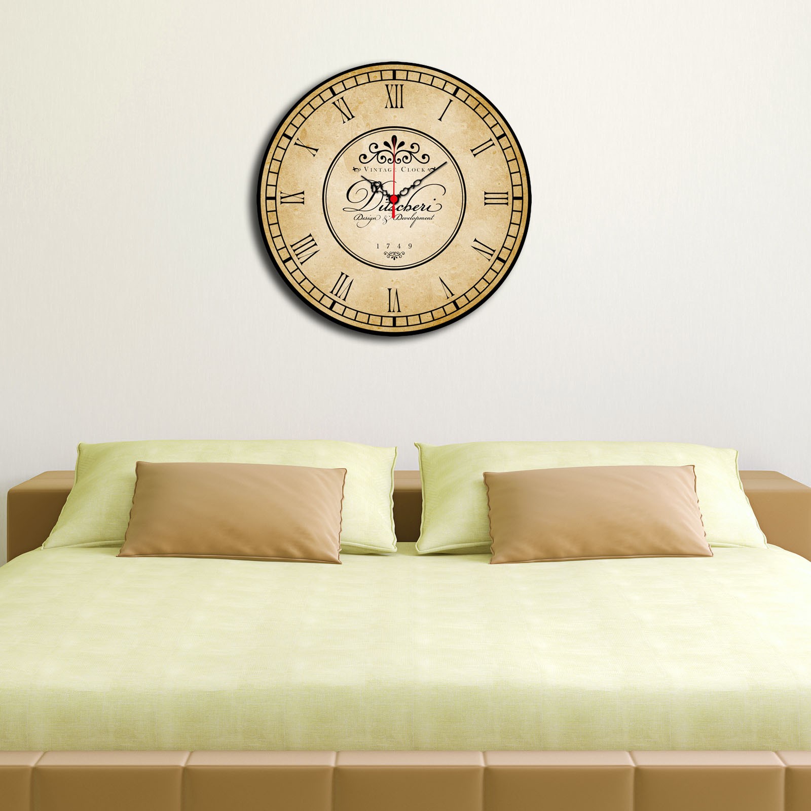 Zidni sat Wallity MDF 40cm šareni