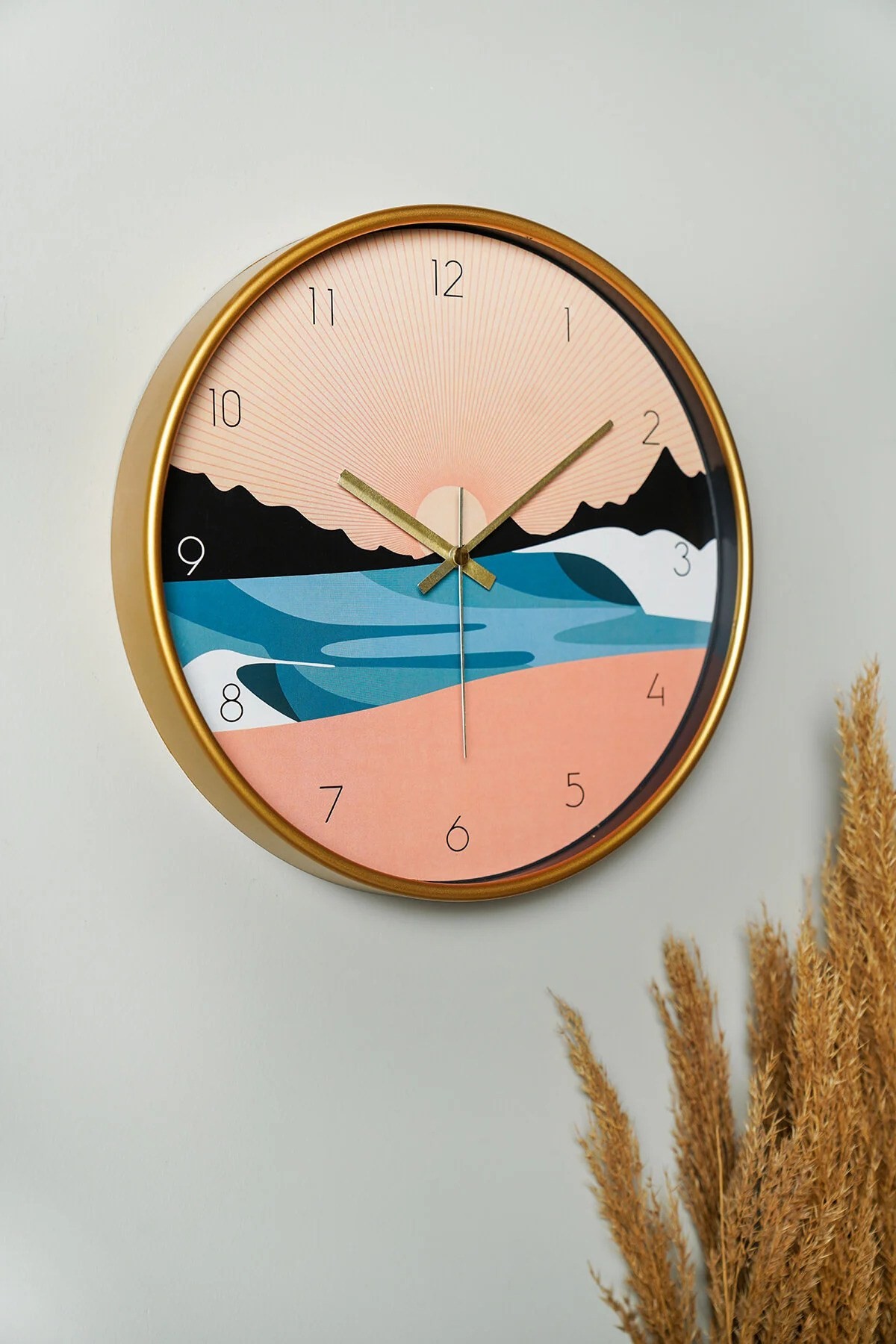 Zidni sat Wallity 30cm Šareni