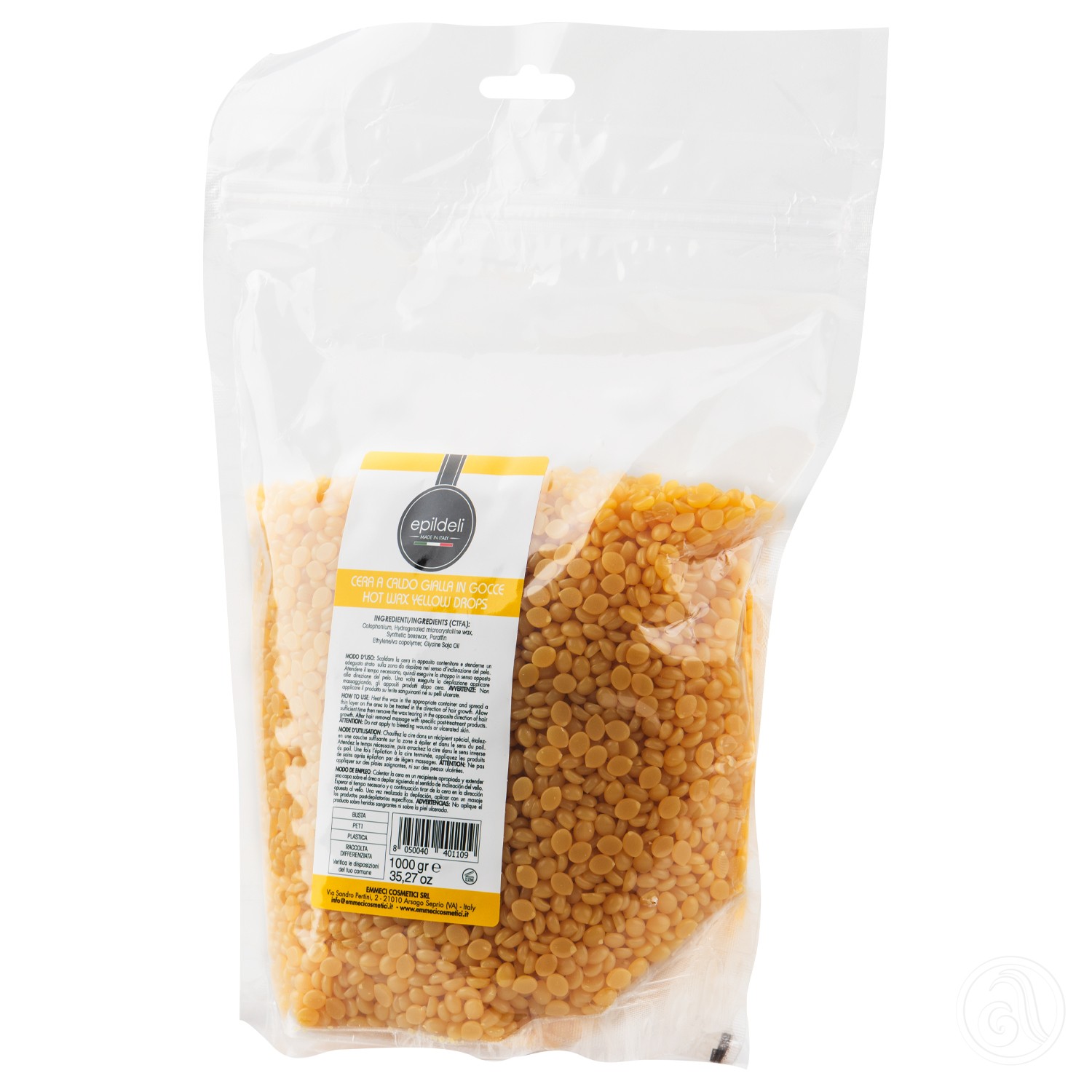 EMMECI Vosak za toplu depilaciju Epildeli Med - 1000g