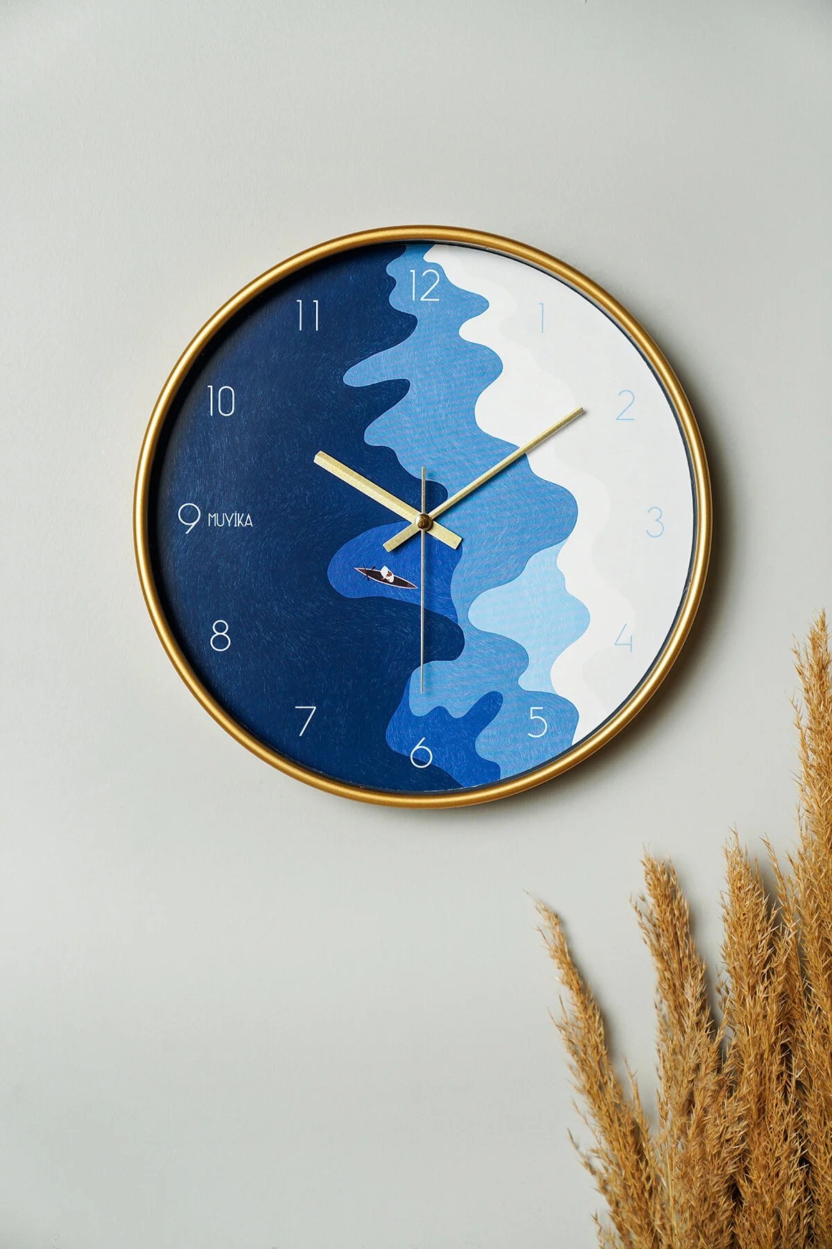 Zidni sat Wallity 30cm Šareni