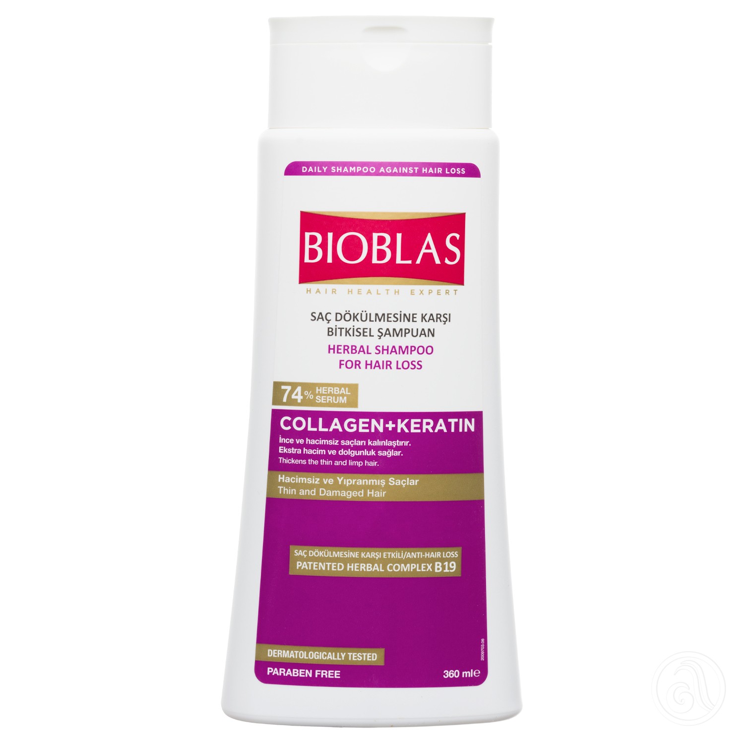 BIOBLAS Šampon za volumen kose kolagen i keratin 360ml