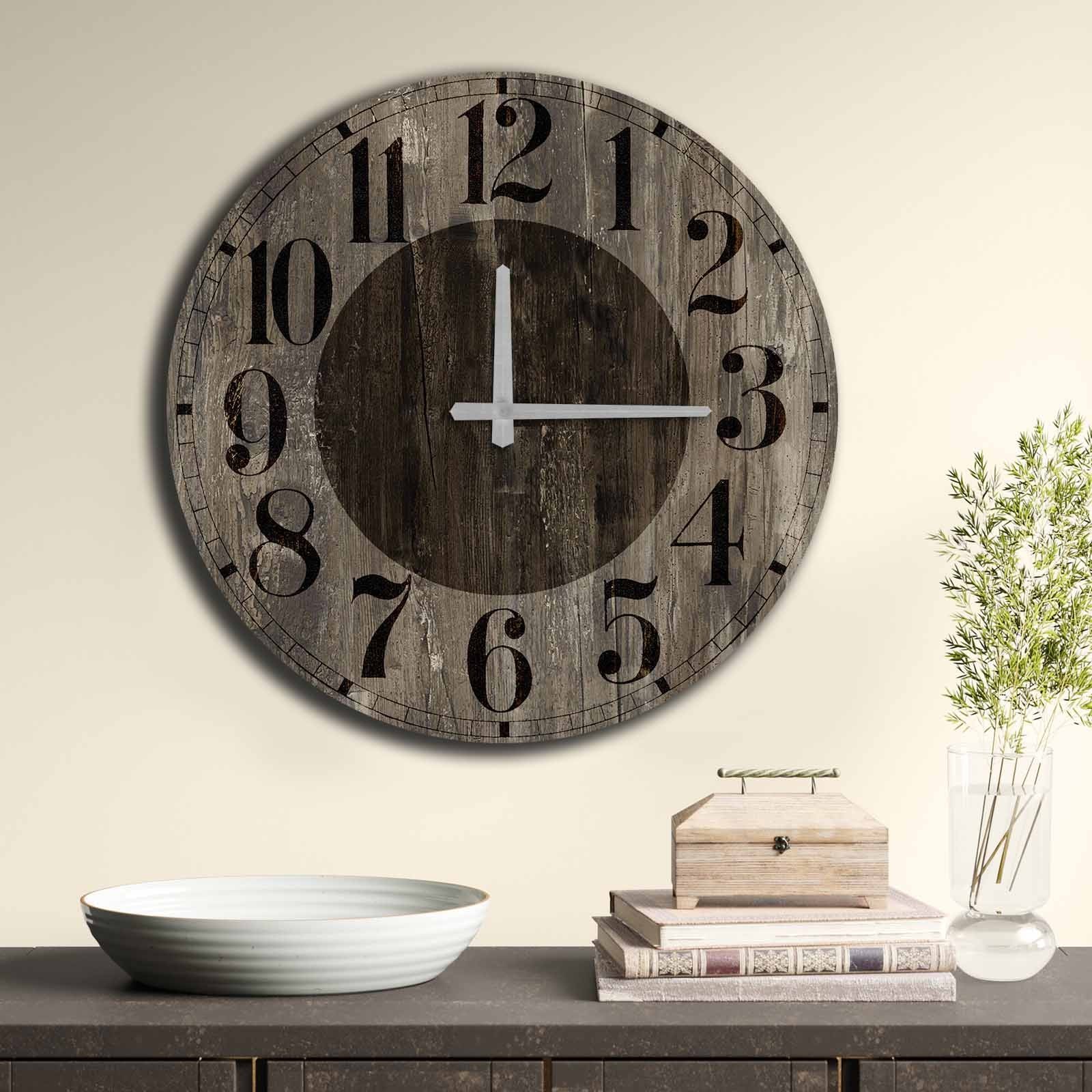 Zidni sat Wallity MDF 50cm šareni