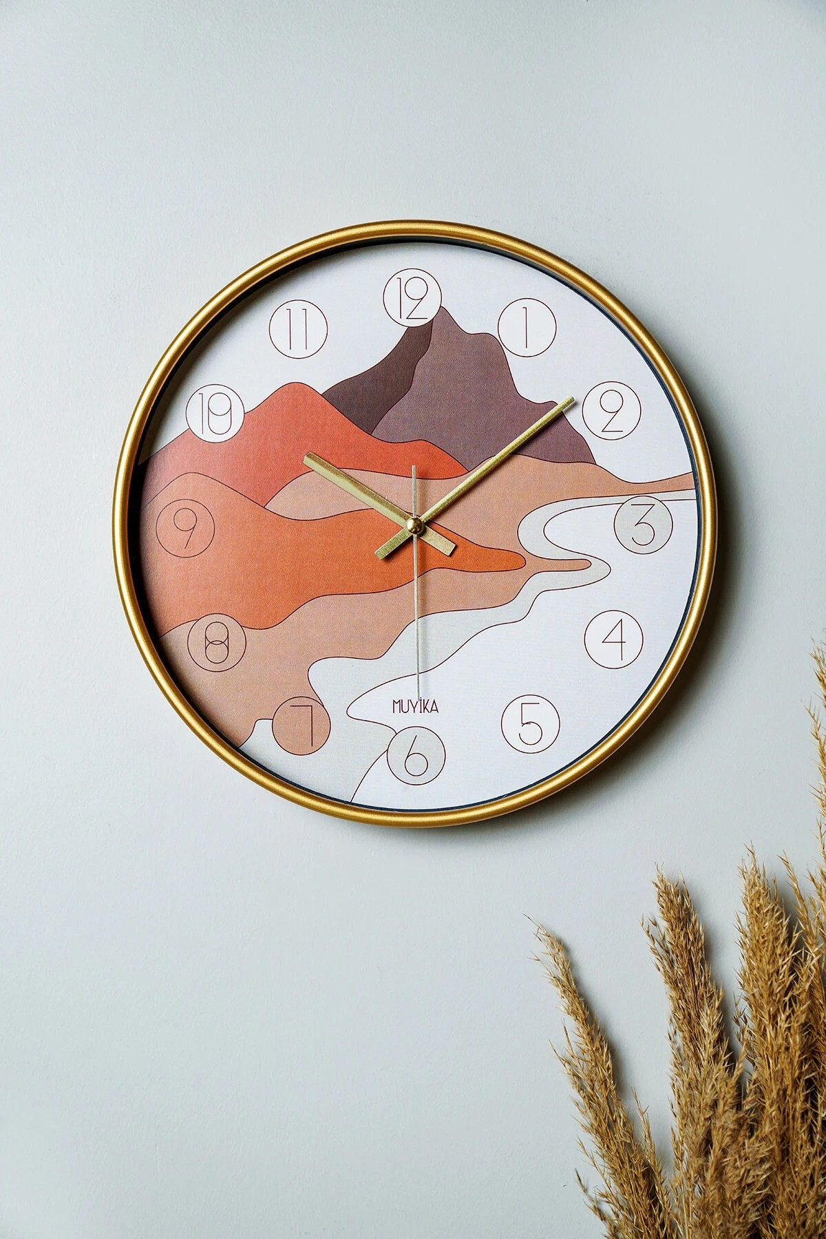 Zidni sat Wallity 30cm Šareni