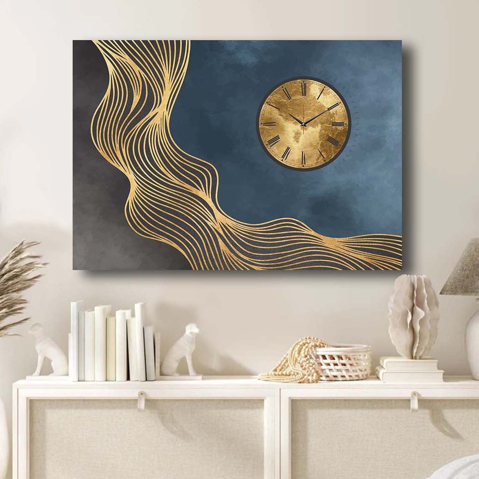 Zidni sat Wallity 70x100cm Šareni