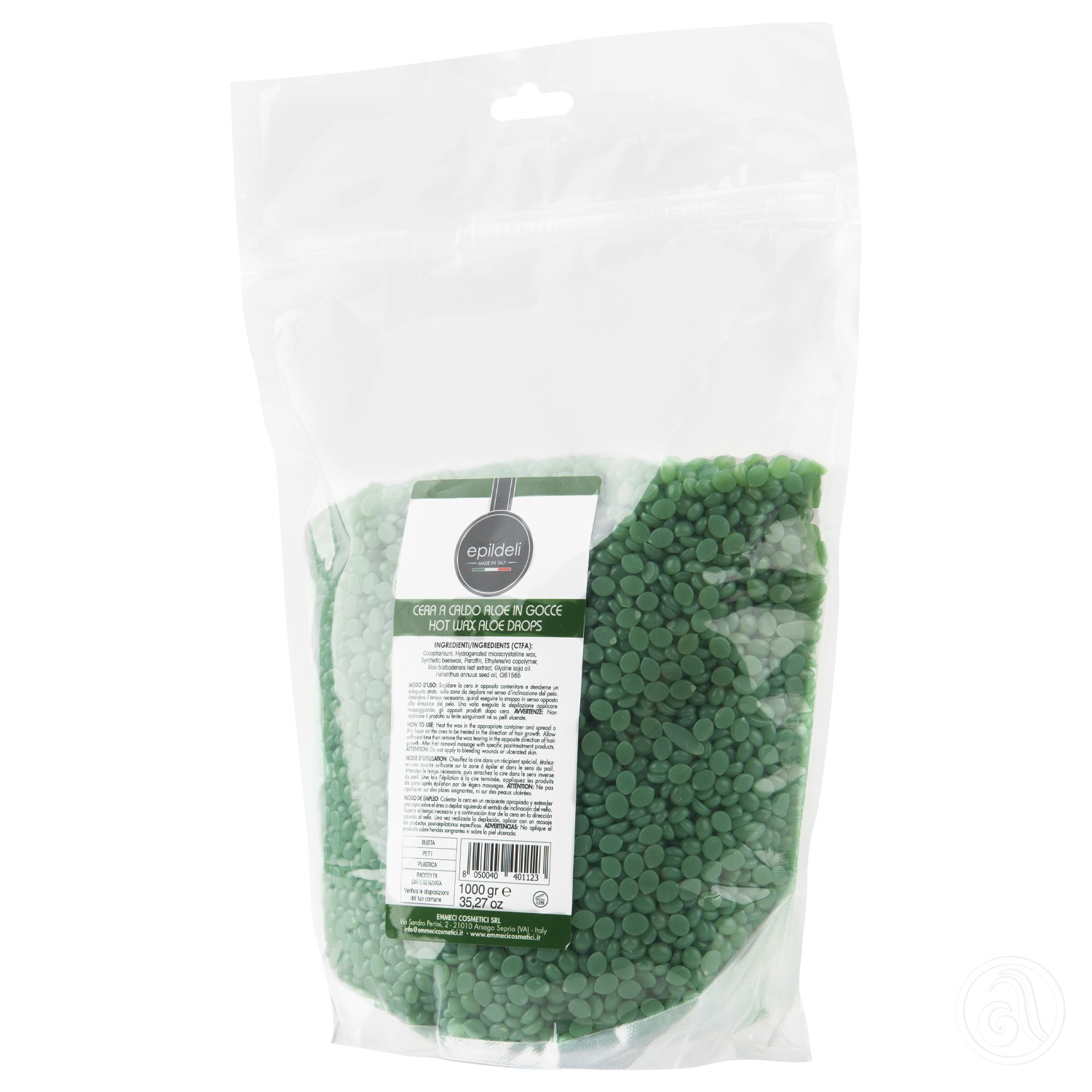 EMMECI Vosak za toplu depilaciju Epildeli Aloja - 1000g