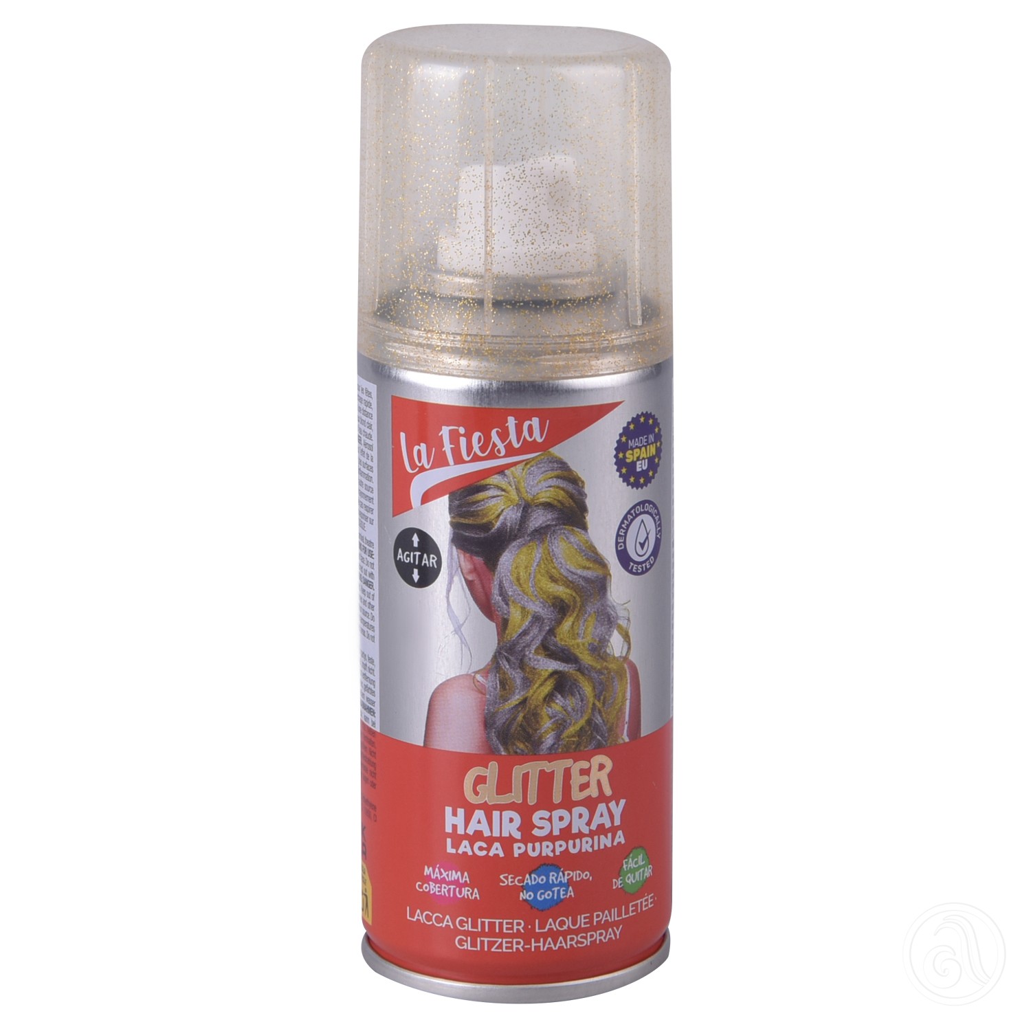 LA FIESTA Gliter sprej za kosu zlatni 100ml