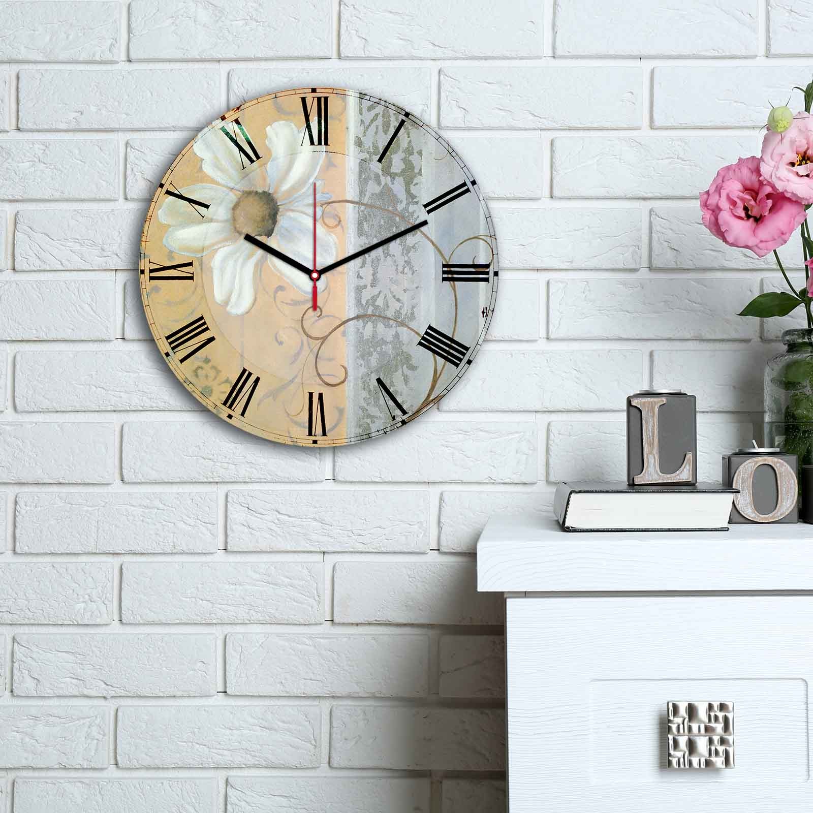 Zidni sat Wallity MDF 30cm šareni