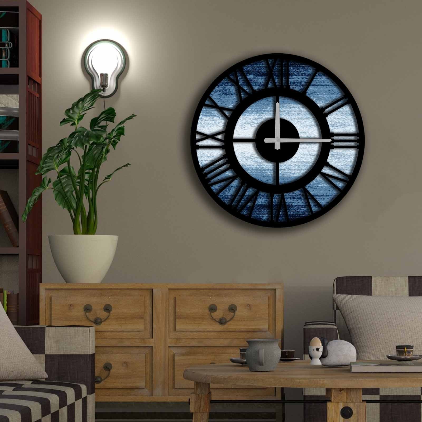 Zidni sat Wallity MDF 50cm šareni