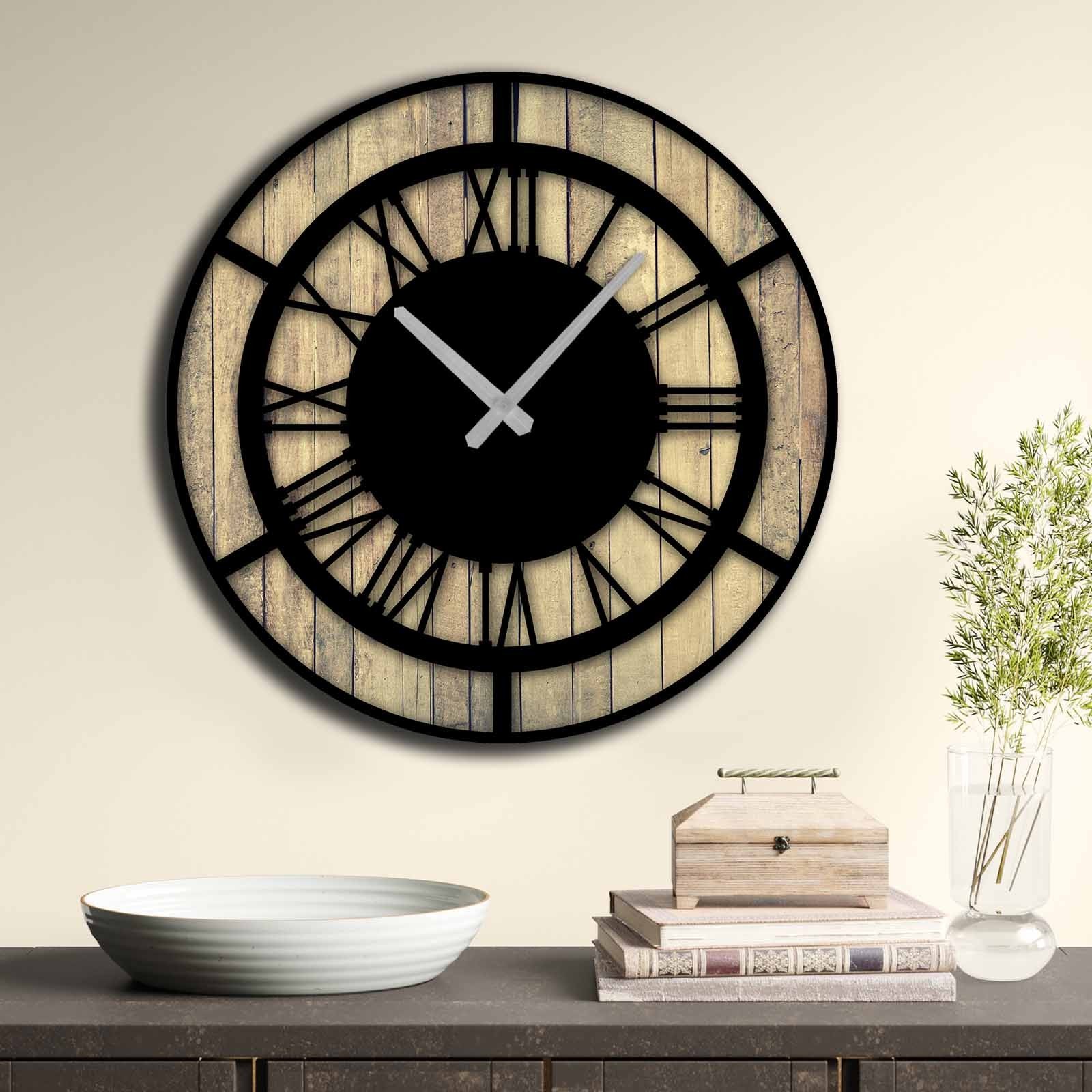 Zidni sat Wallity MDF 50cm šareni