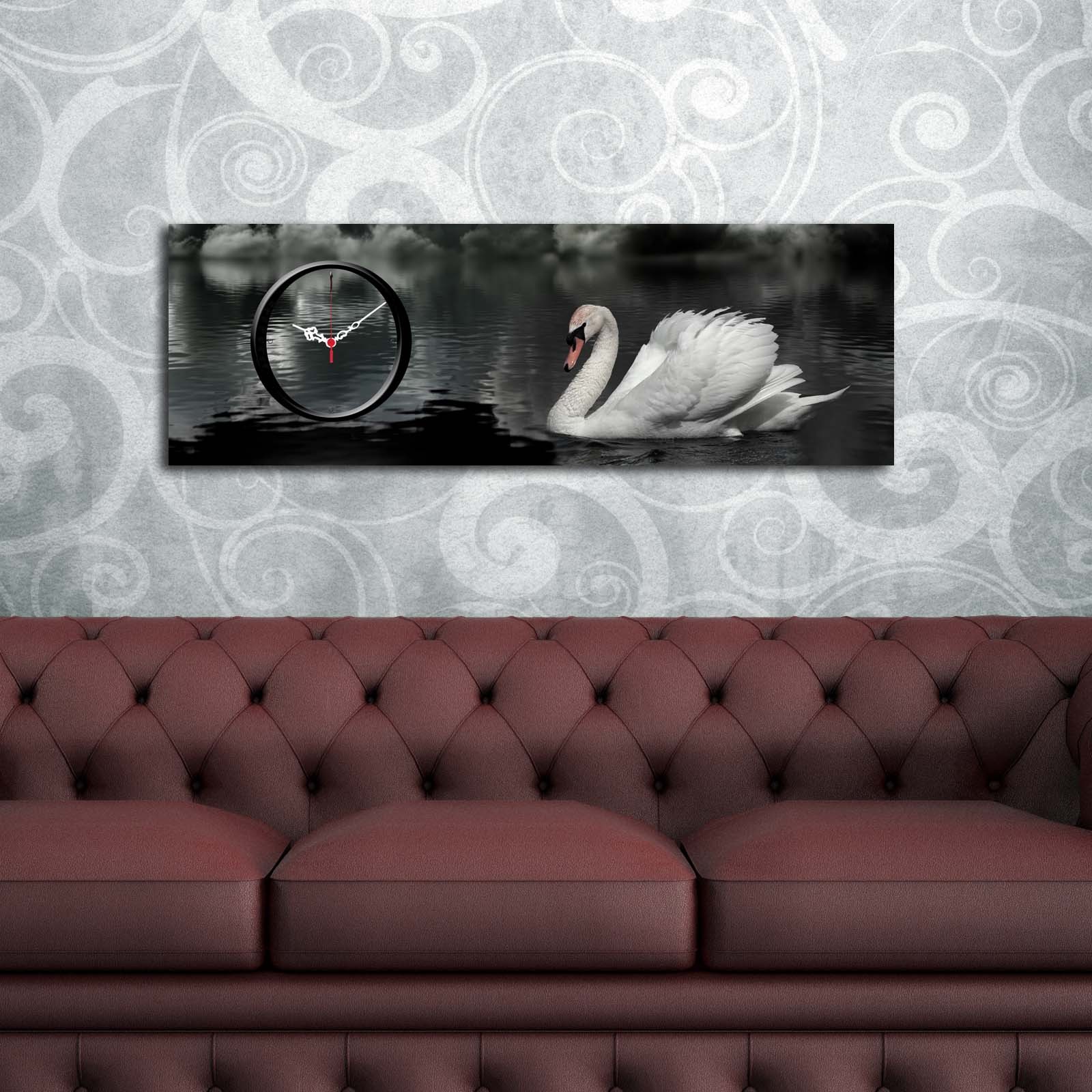 Zidni sat Wallity 30x90cm Šareni