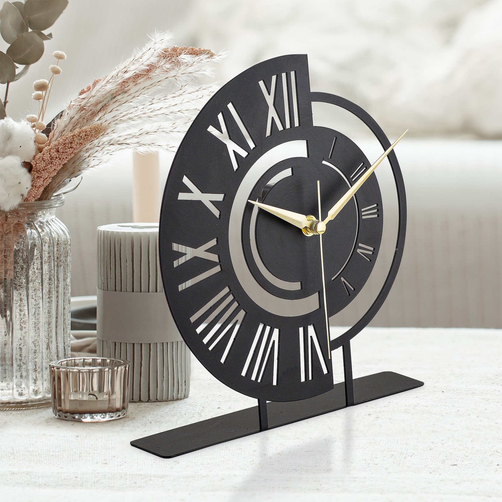 Aberto Design sat 25cm crni