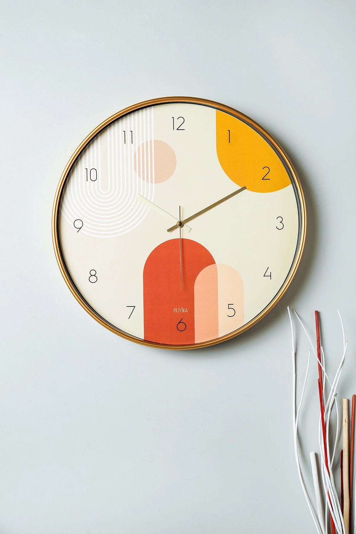 Zidni sat Wallity 42cm Šareni