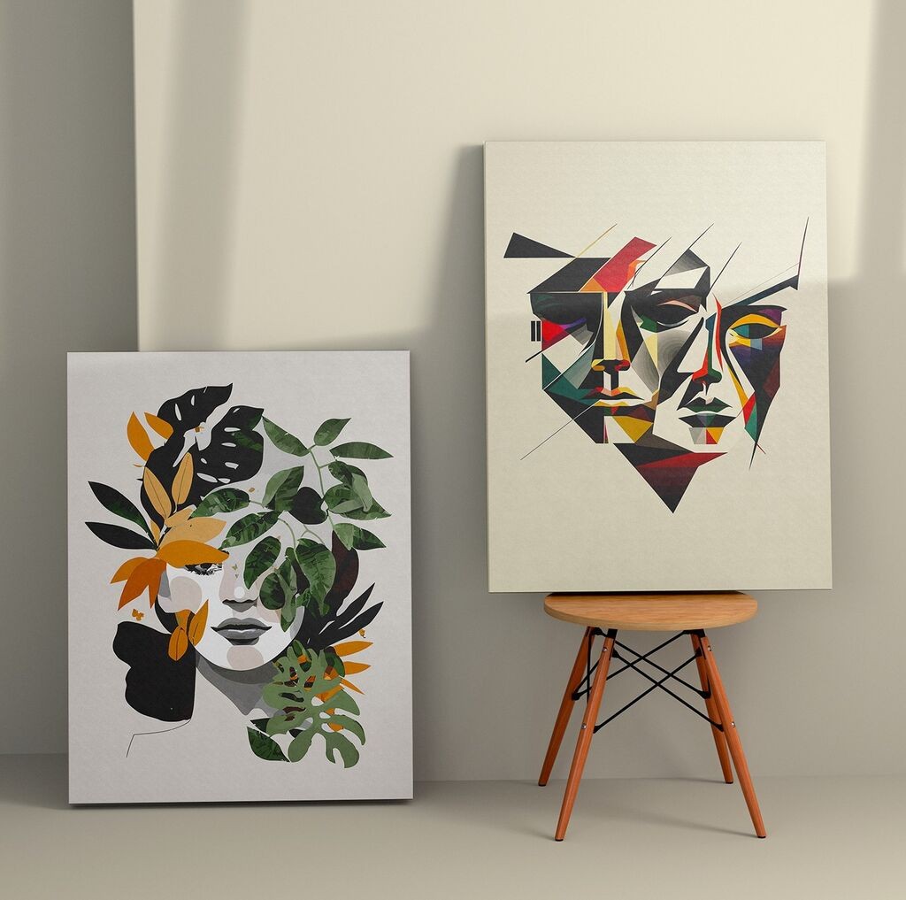 Wallity Zidna dekoracija 2KNV4329, 50 x 70cm, 2 komada