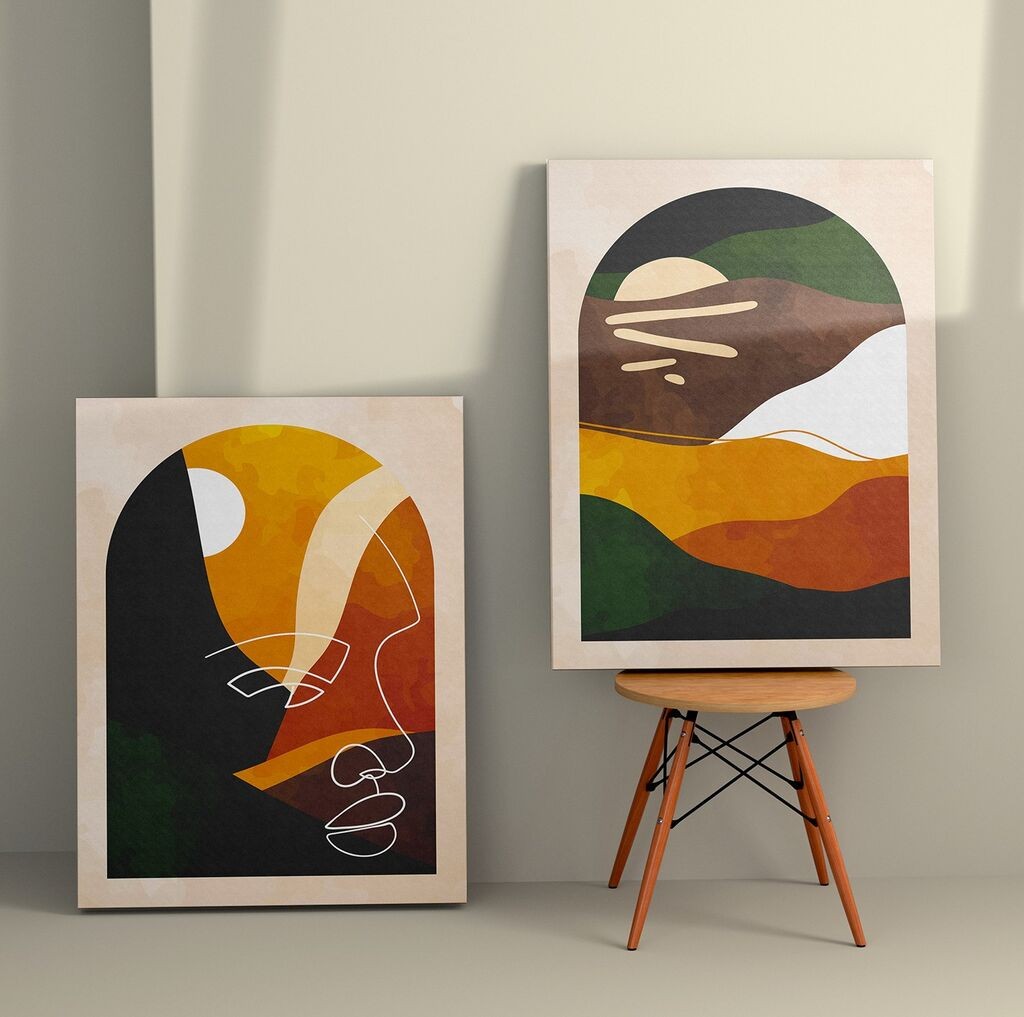 Wallity Zidna dekoracija 2KNV4245, 70 x 100cm, 2 komada