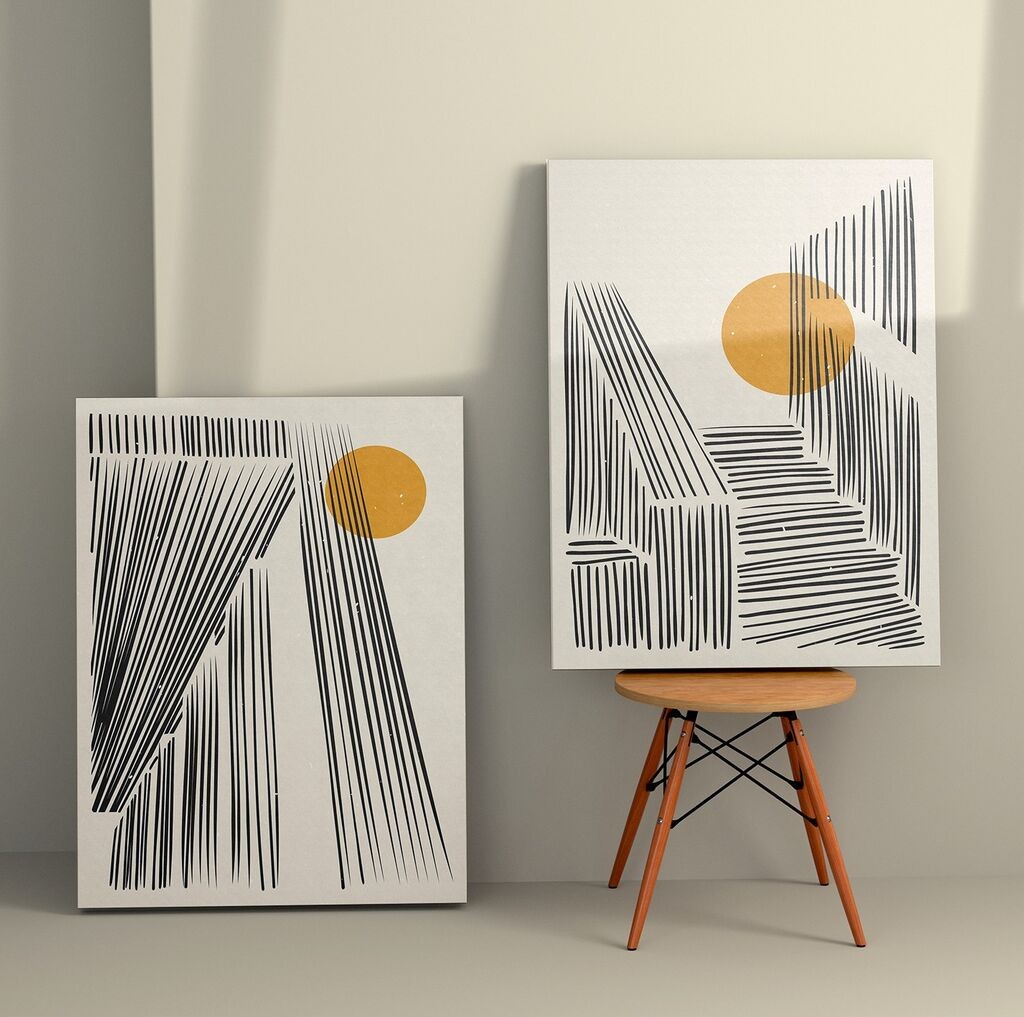 Wallity Zidna dekoracija 2KNV4258, 70 x 100cm, 2 komada