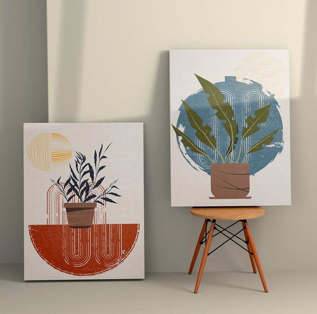 Wallity Zidna dekoracija 2KNV4358, 70 x 100cm, 2 komada