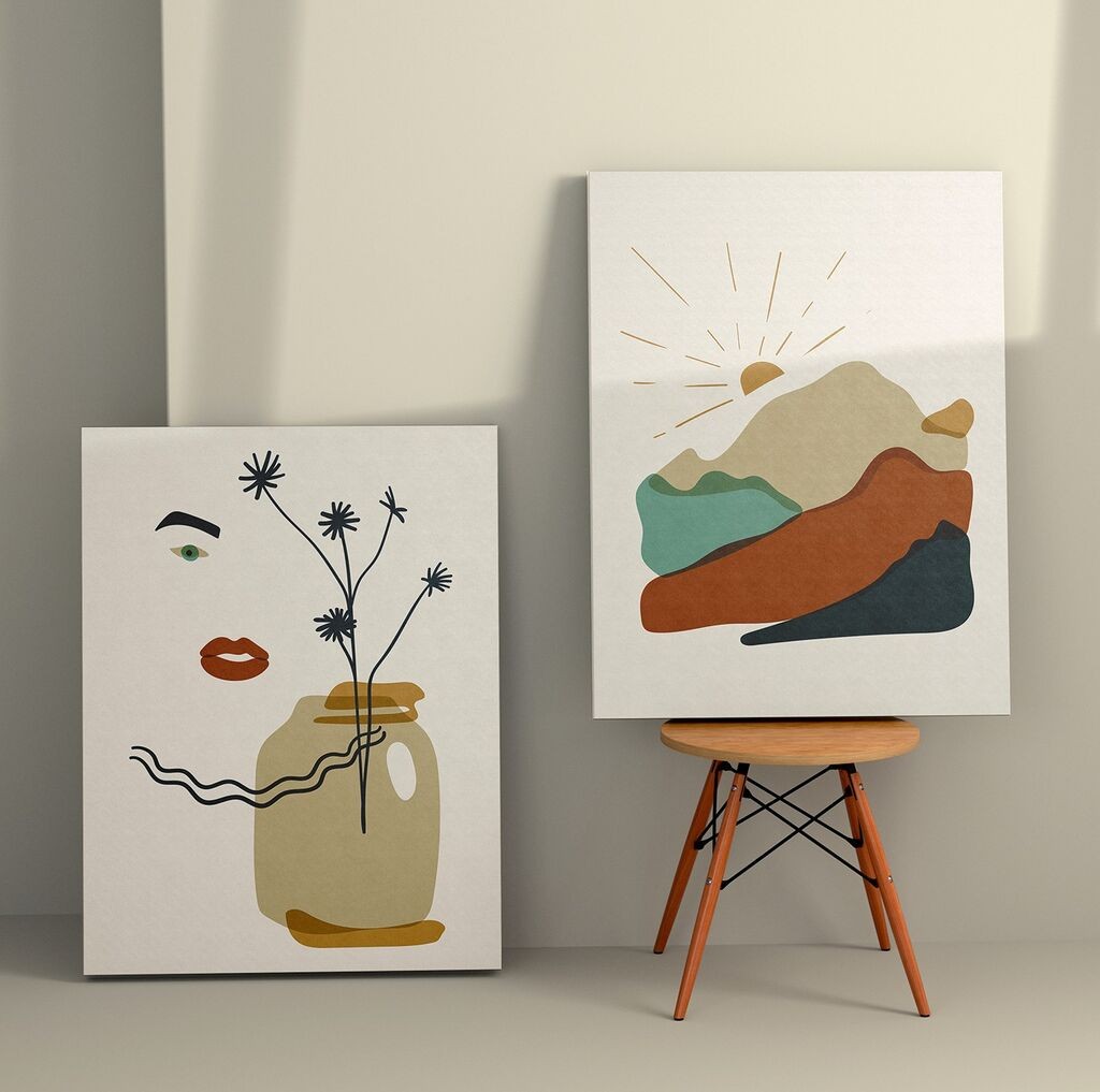 Wallity Zidna dekoracija 2KNV4247, 70 x 100cm, 2 komada