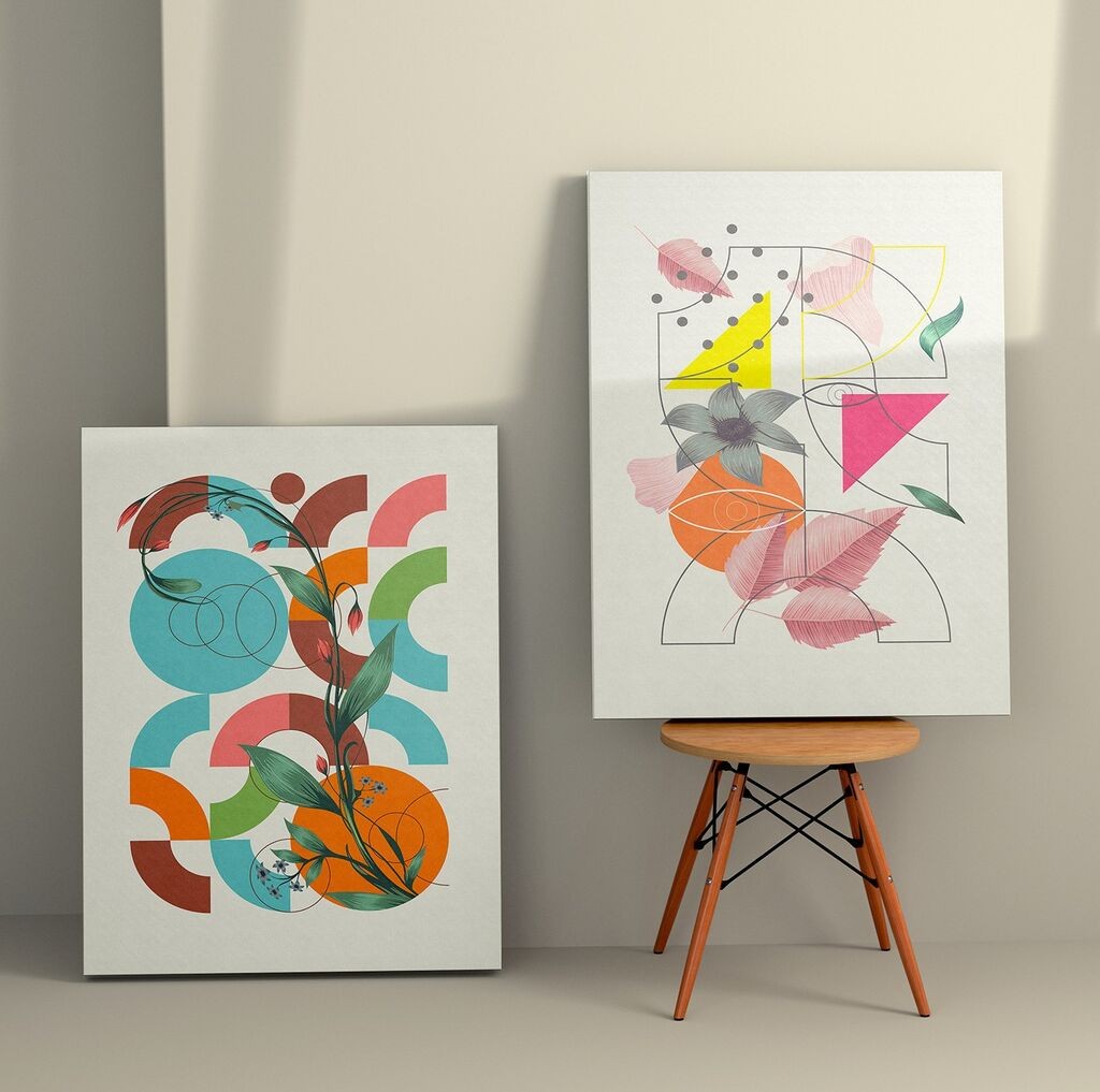 Wallity Zidna dekoracija 2KNV4283, 50 x 70cm, 2 komada