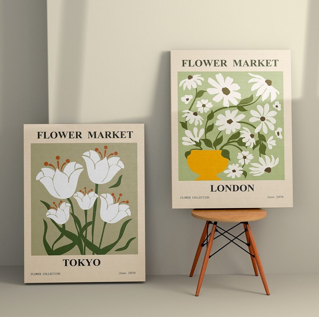 Wallity Zidna dekoracija 2KNV4334, 70 x 100cm, 2 komada