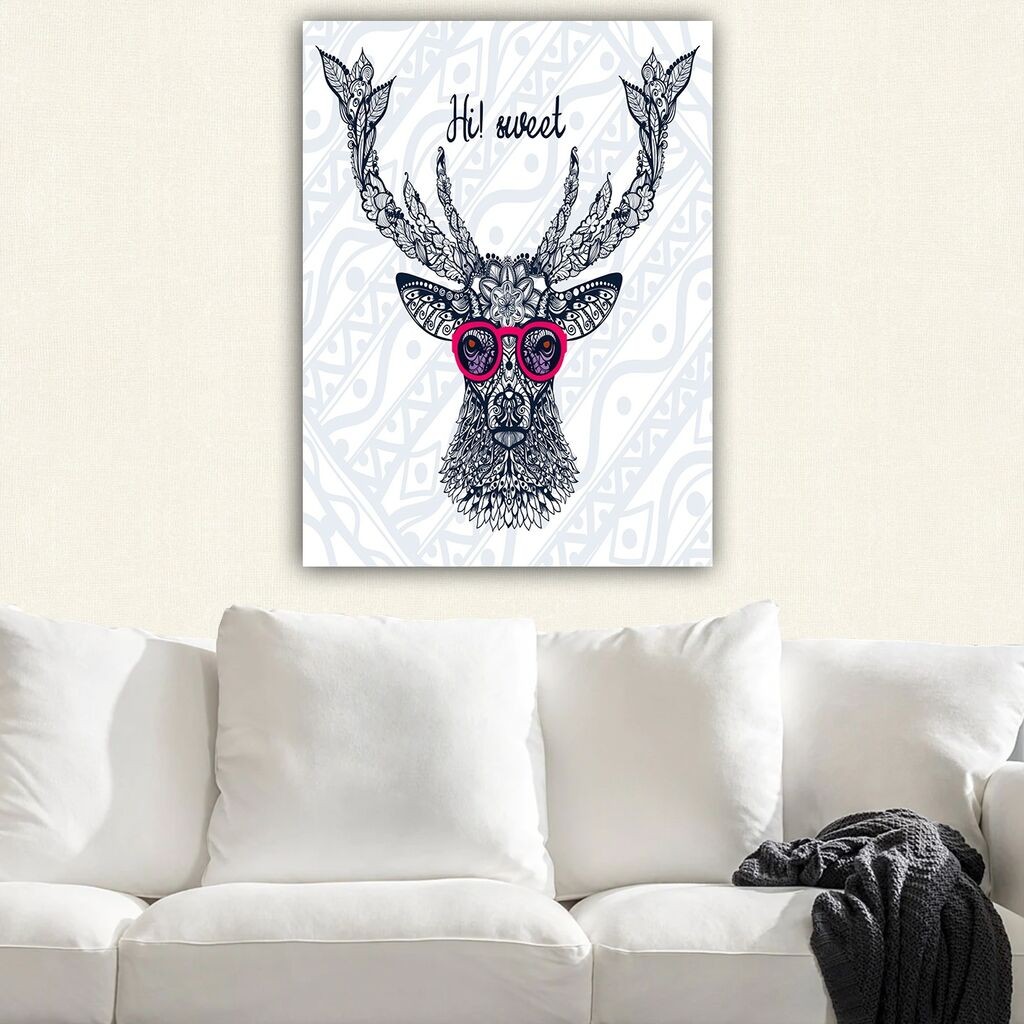 Wallity Zidna dekoracija 319375718_70100, 70 x 100 cm, Šarena