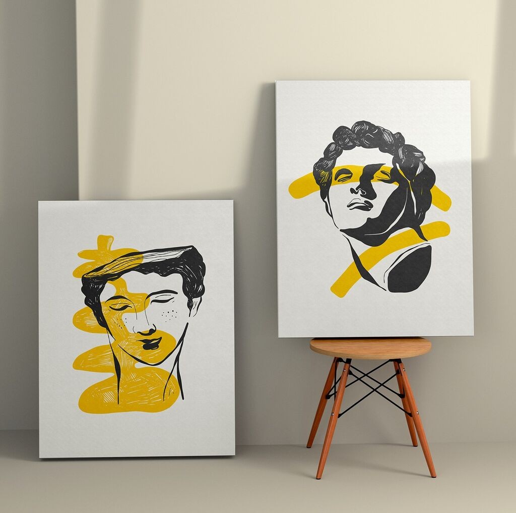 Wallity Zidna dekoracija 2KNV4284, 50 x 70cm, 2 komada